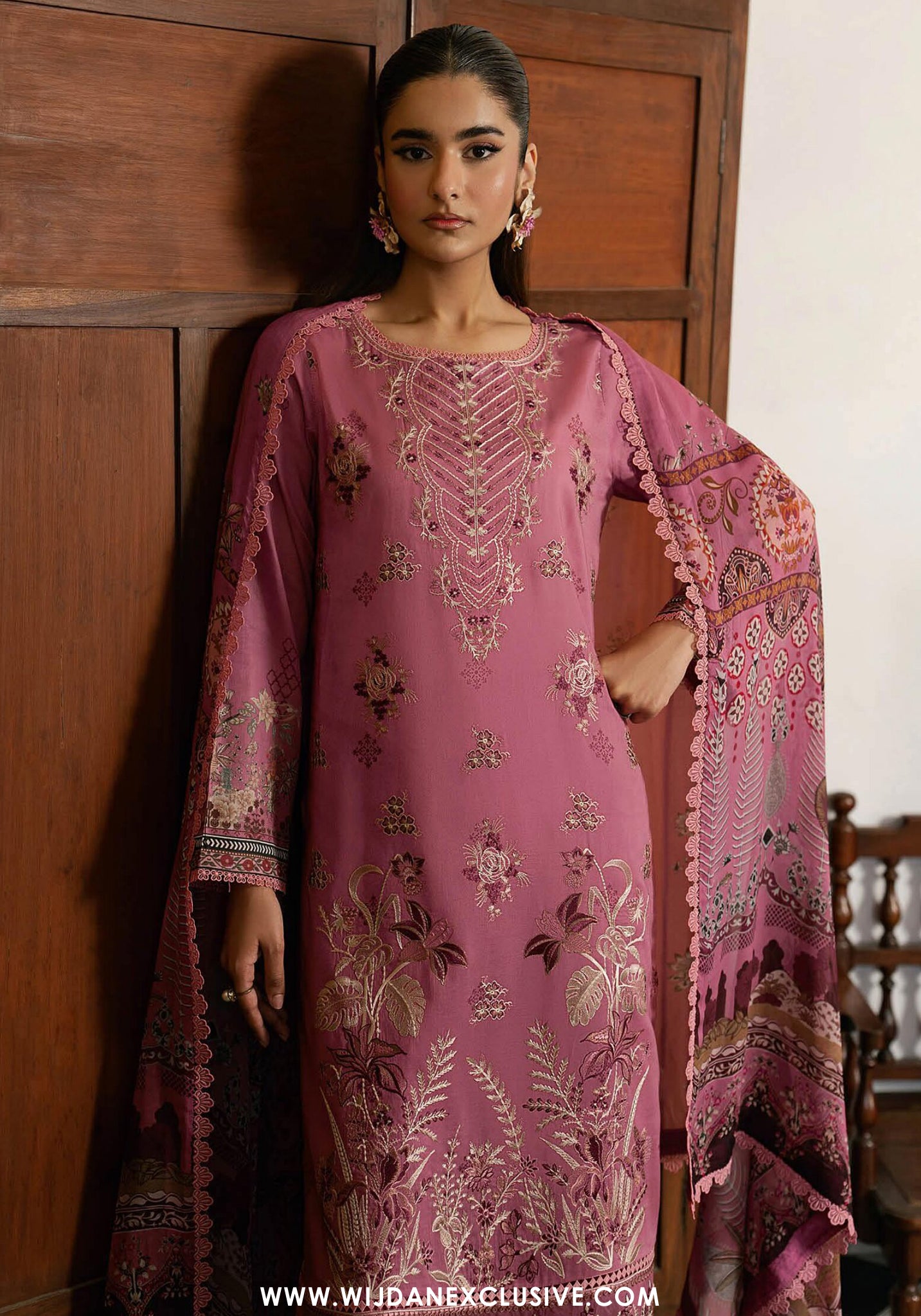 Mashaal by Ramsha | Unstitched Luxury Lawn Vol-16 Collection - 2026 (D-02)