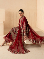 Syleena by Gulaal | Unstitched Embroidered Raw Silk Formal Collection'26 (ROSSELLA)