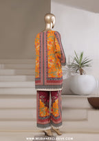 Sadabahar Stitched 2PC Printed Bana Dora Collection - 2025 Orange