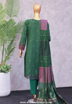 HZ Turkish Jacquard Embroidered Unstitched Vol-01 Collection - 2026 (TJE-7113)