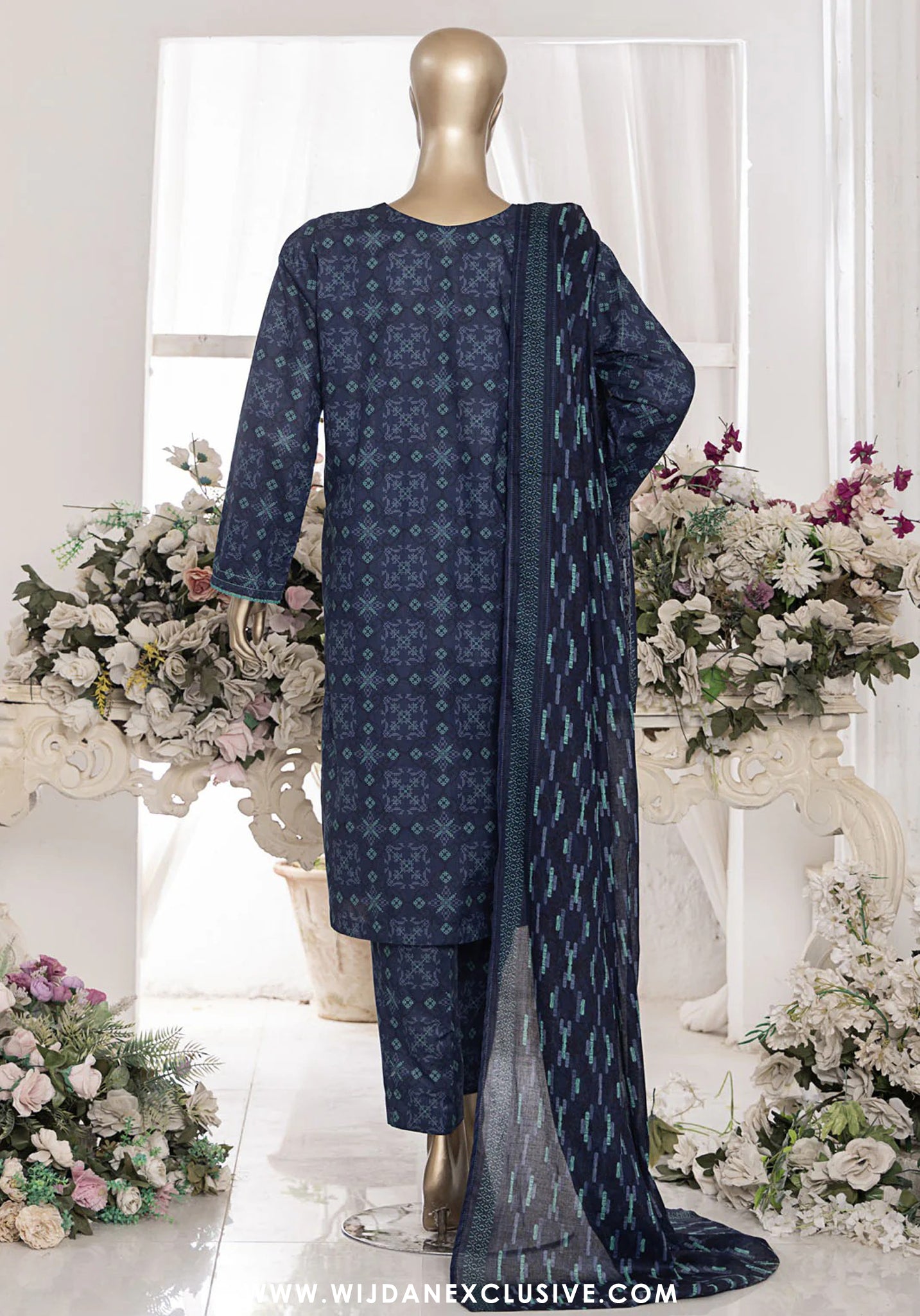 HZ Mid Summer Unstitched Printed Cambric Collection MSC-202-A