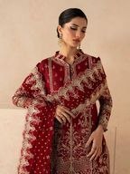Syleena by Gulaal | Unstitched Embroidered Raw Silk Formal Collection'26 (ROSSELLA)