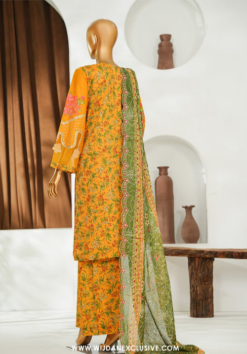 Bin Saeed Stitched Luxury Embroidered 3pc Vol-II Collection - 2026 (D-02)