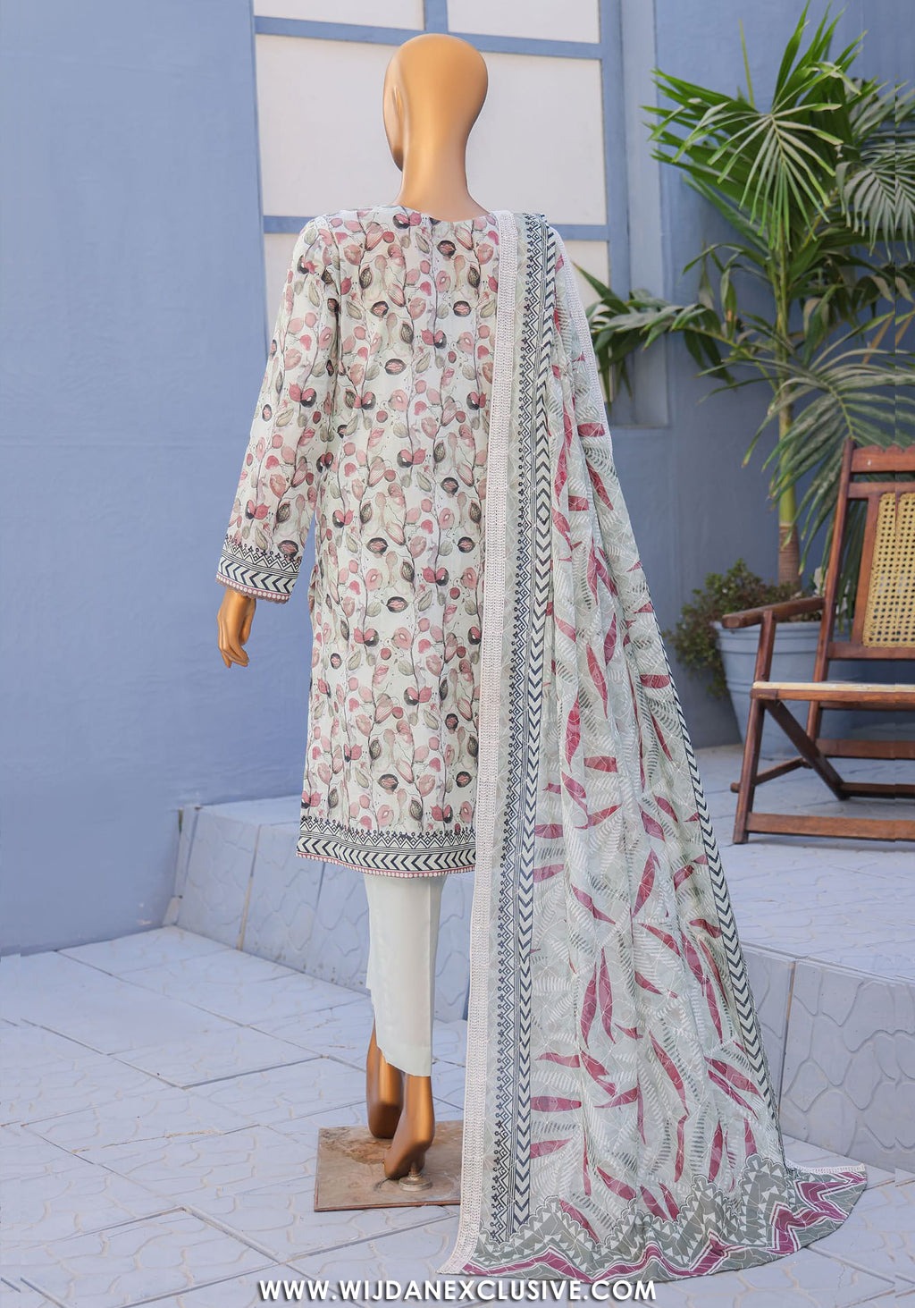 HZ Premium Unstitched Embroidered Lawn Collection - 2026 PEC-613