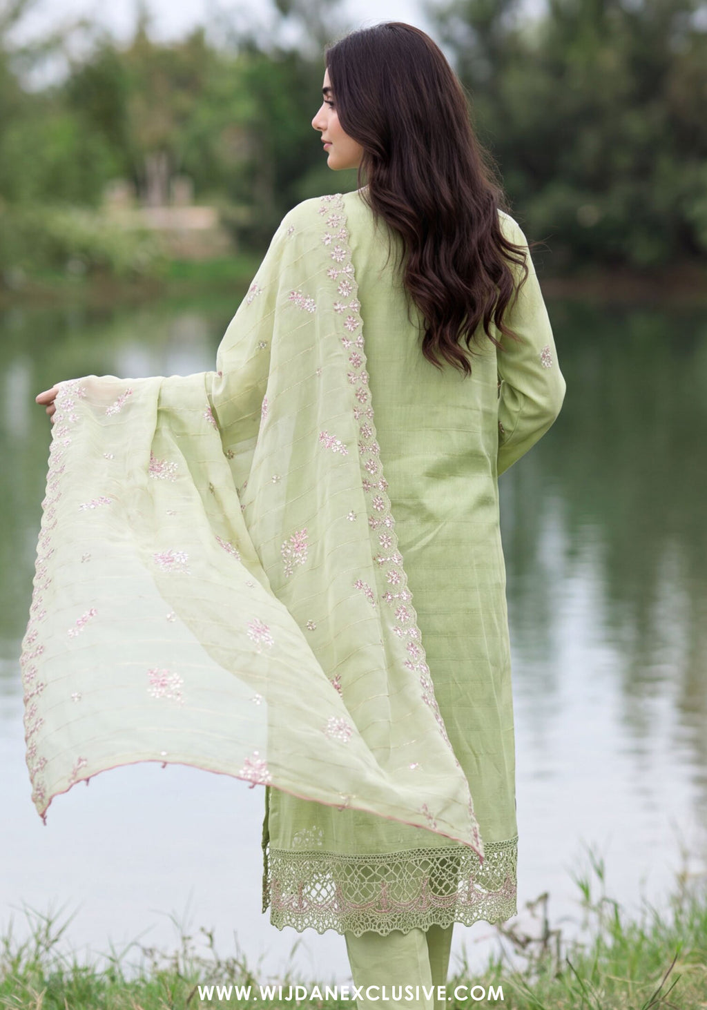 Dhamak by Wijdan | Unstitched Exclusive Embroidered Jacquard Collection'26 (D-02)