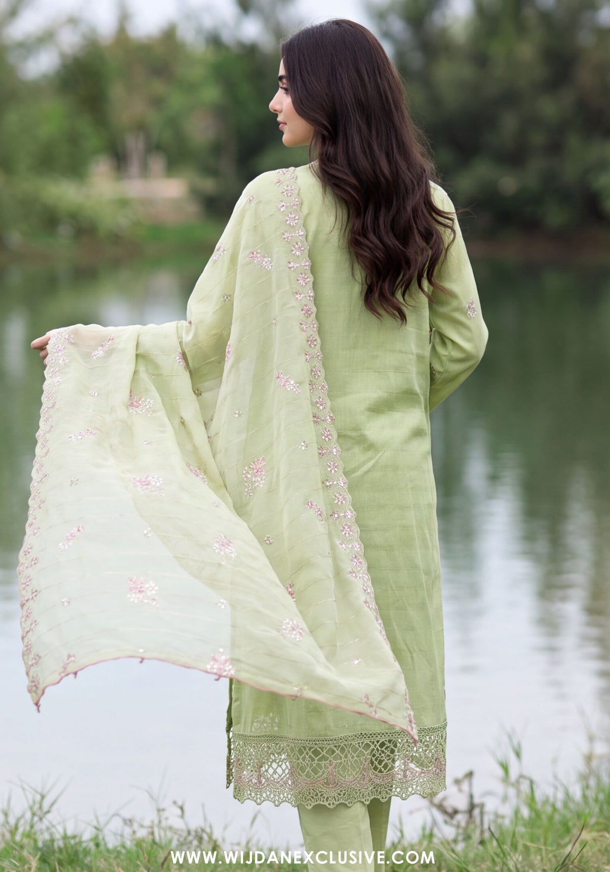 Dhamak by Wijdan | Unstitched Exclusive Embroidered Jacquard Collection'26 (D-02)