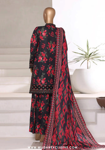 Sadabahar Malika Stitched Embroidered Khaddar Collection - 2025 (BLACK)