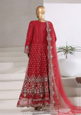 Mahpara by Sadabahar | Stitched Festive Formal Frock Collection - 2025 (RED)