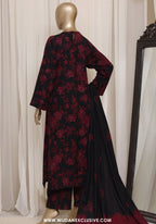 Sadabahar Dhanak Stitched Printed With Shawl Collection - 2026 (D-02)