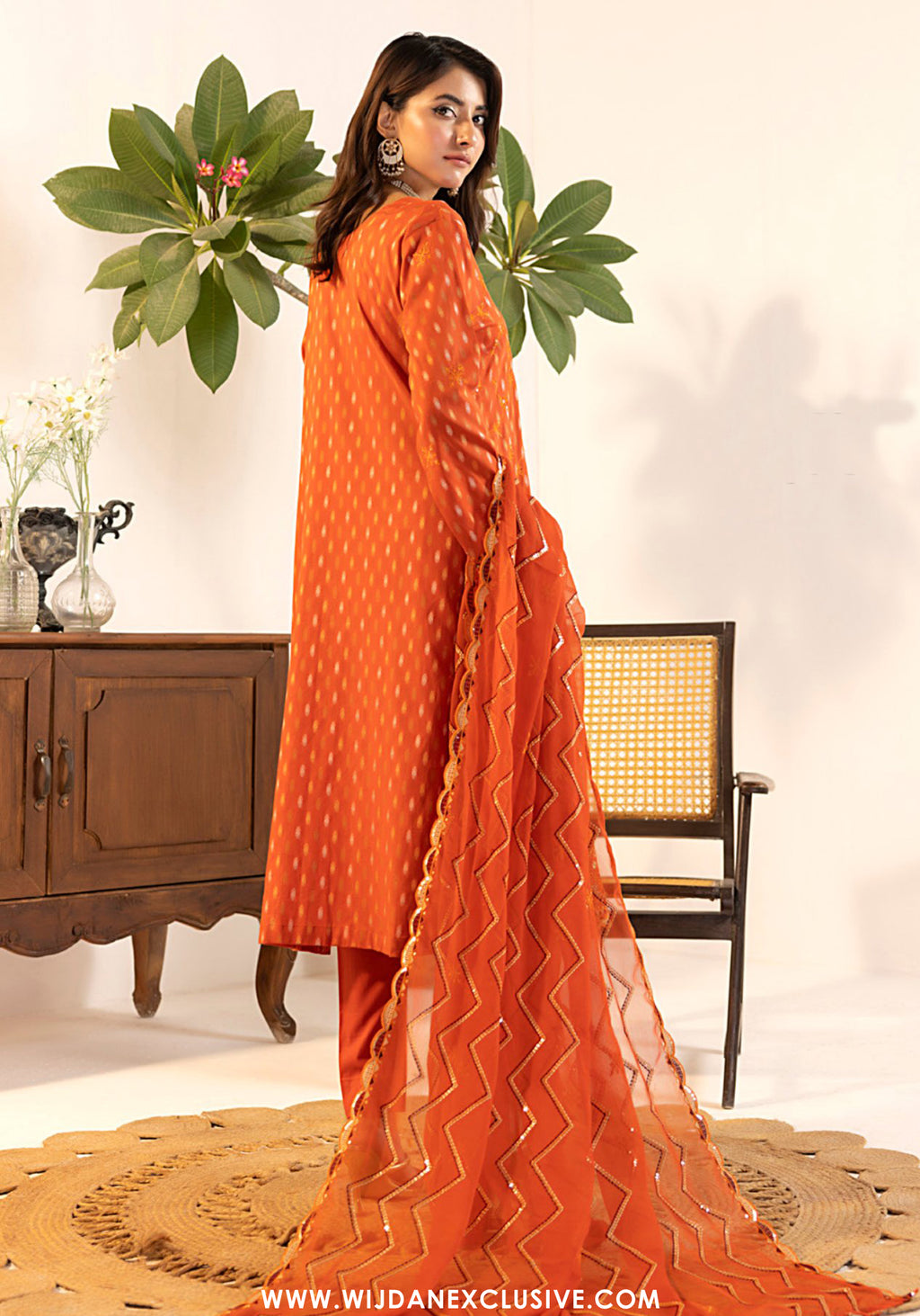Tanisha by Wijdan | Unstitched Luxury Embroidered Broshia Cotton Collection - 2026 (D-02)