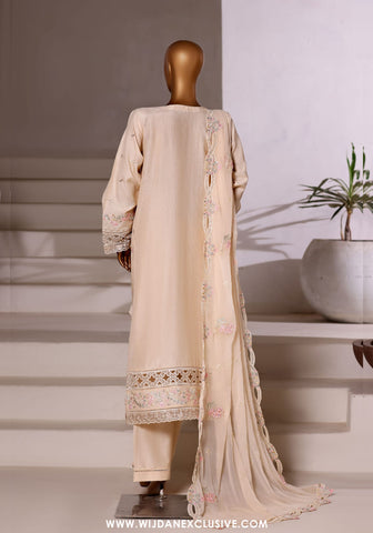 Sadabahar Stitched Luxury Viscose Vol-I Collection - 2025 (CREAM)