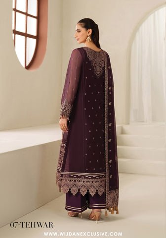Alizeh Reena Handmade Unstitched Luxury Chiffon Collection - 2025 (TEHWAR)