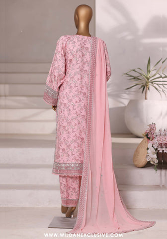 Sadabahar 3PC Stitched Luxury Embroidered Viscose Collection - 2025 (PINK)