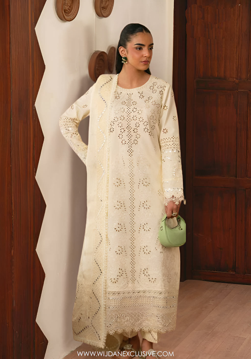Elsa by Marjjan | Unstitched Embroidered Lawn Collection - 2026 ( 209-B)