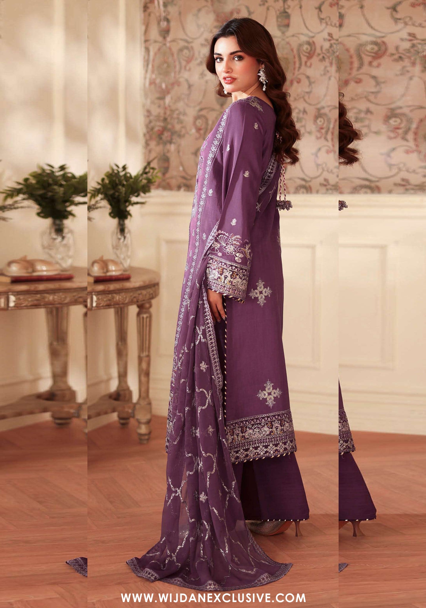 Aangan by Ramsha | Unstitched Rawsilk Vol-II Formal Collection - 2025 AA-208