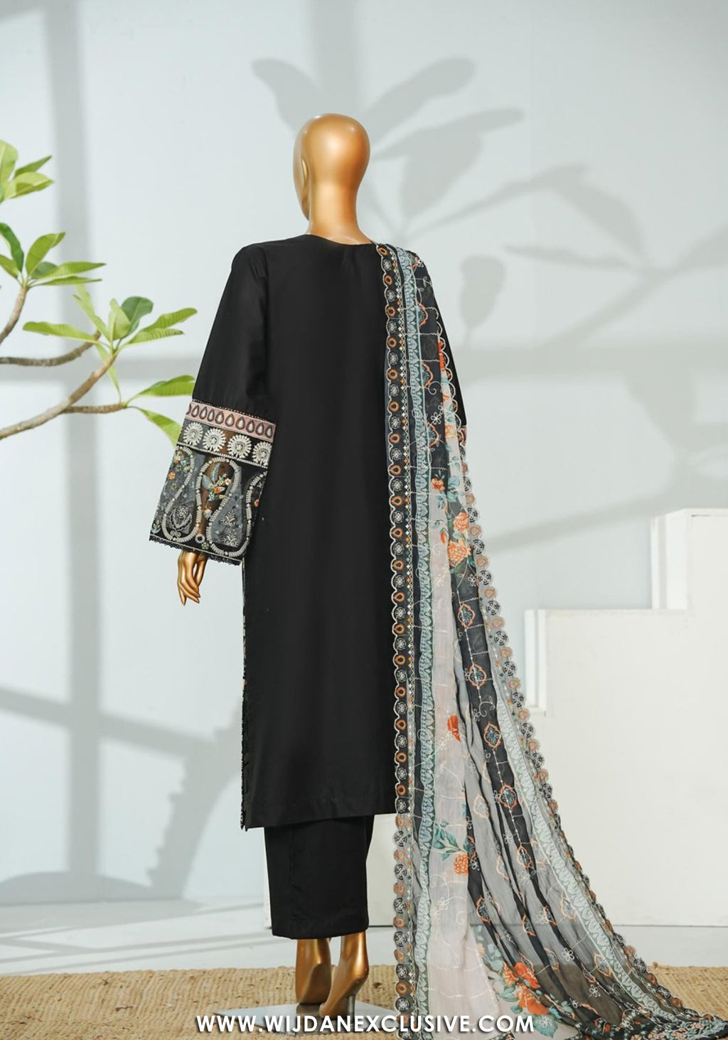 Bin Saeed Stitched Luxury Lawn Embroidered Vol-I Collection - 2026 (D-02)