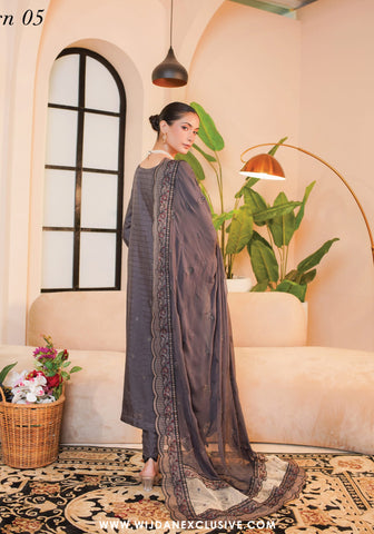 Paraachi Unstitched Embroidered Viscose Series-1 Collection - 2025 D-05