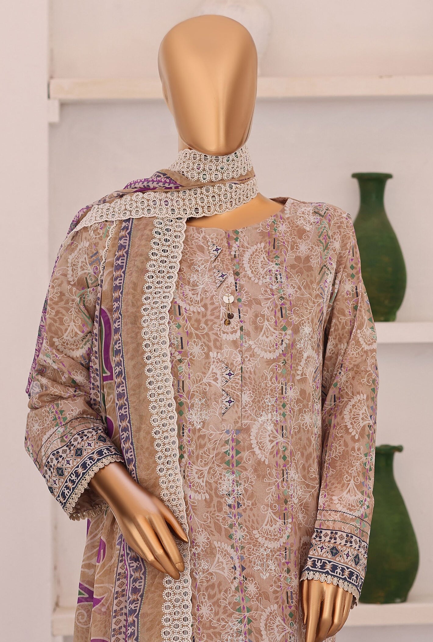 HZ Premium Chikankari Unstitched Printed Embroidered Vol-02 Collection - 2026 (PCE-651)