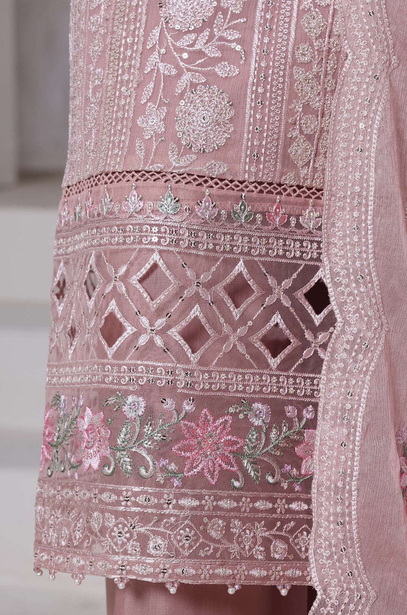 Afsanay by Sadabahar | Stitched Luxury Chiffon Vol-14 Collection - 2025 (PINK)