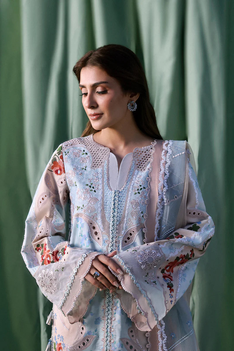 Afrozeh Unstitched Luxury Embroidered A-Lawn Edit'26 (EIRENE)
