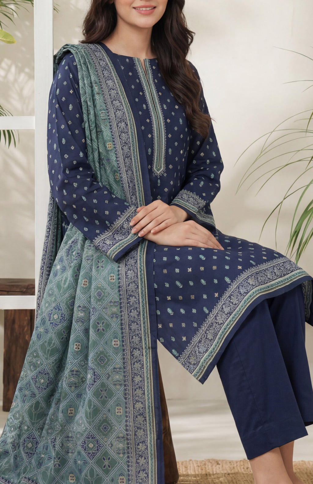 VS Daman unstitched Exclusive Printed Lawn Vol-04 Collection - 2026 (D-848)
