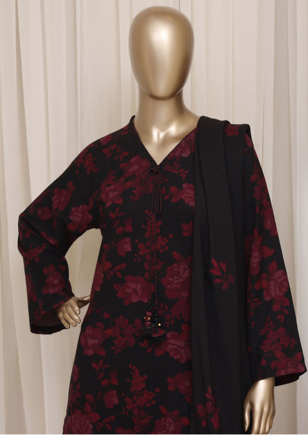 Sadabahar Dhanak Stitched Printed With Shawl Collection - 2026 (D-02)