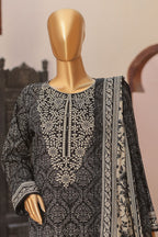 HZ Premium Daily Wear Unstitched Embroidered 3pc Lawn Collection - 2026 (D-02)