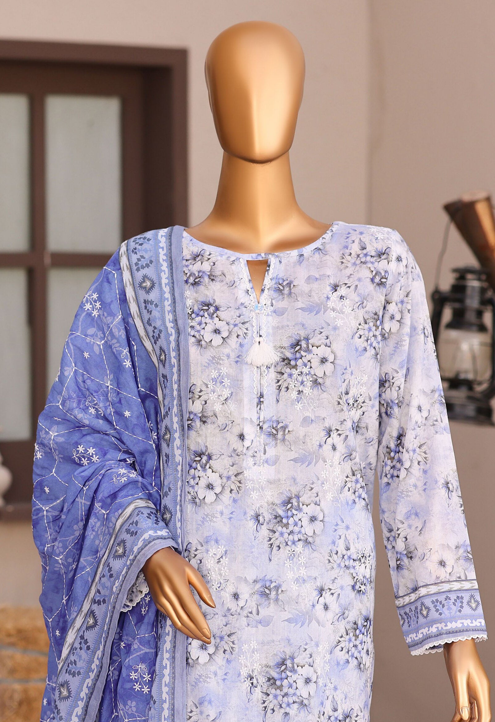Elite by HZ Textile | Unstitched Embroidered Lawn Collection - 2026 (EC-1280)