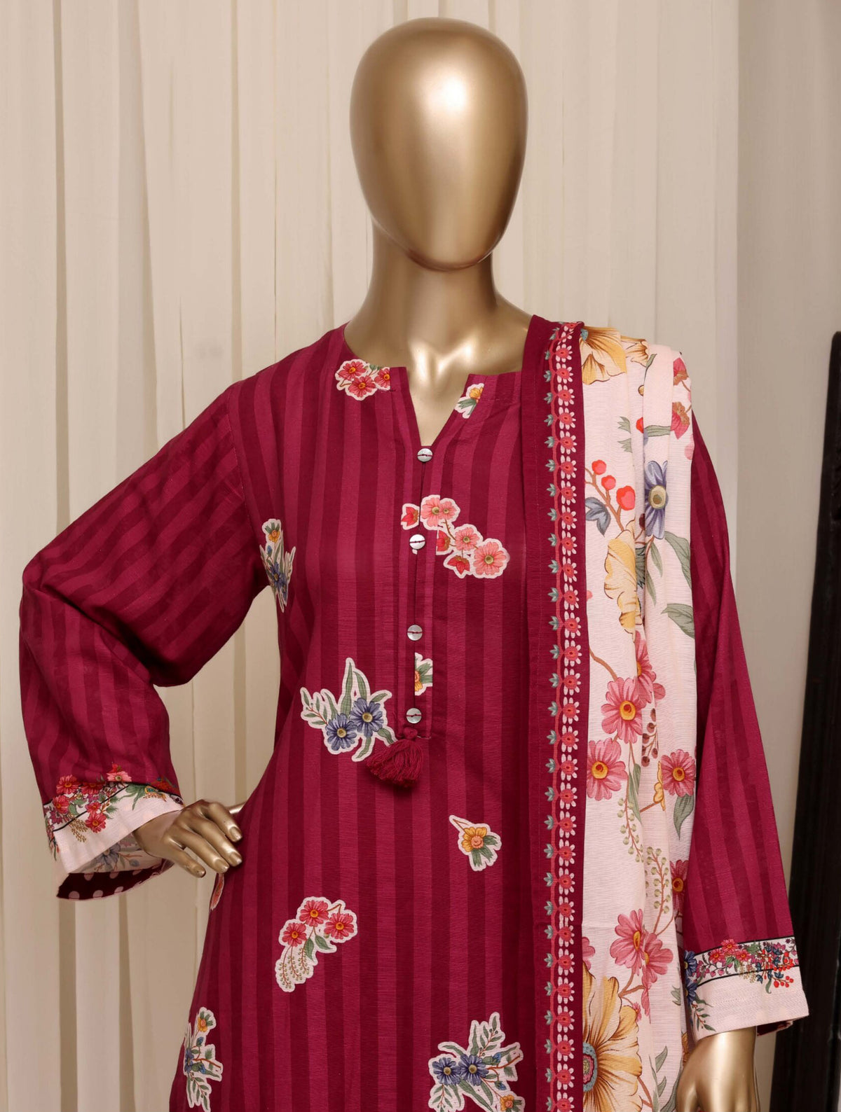 Sadabahar Stitched Printed Khaddar Collection - 2026 (D-02)