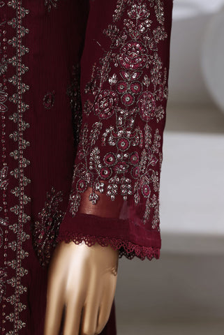 Afsanay by Sadabahar | Stitched Luxury Chiffon Vol-15 Collection - 2025 (MAROON)