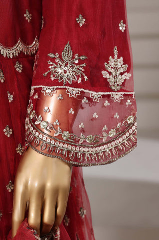 Mahpara by Sadabahar | Stitched Festive Formal Frock Collection - 2025 (RED)