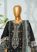 Bin Saeed Stitched Luxury Lawn Embroidered Vol-I Collection - 2026 (D-02)