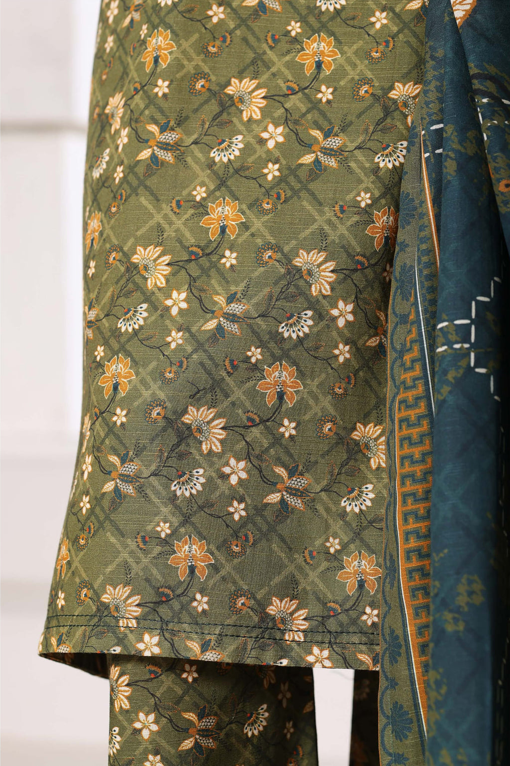 Sadabahar Stitched Printed Khaddar Vol-03 Collection - 2025 (MEHENDI)