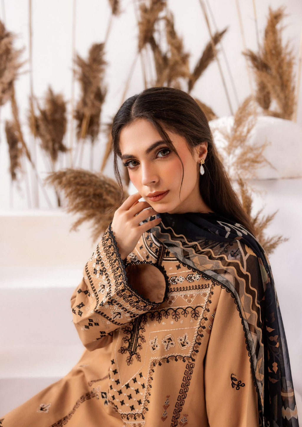 Zync by Florent | Unstitched Intermix Embroidered Viscose Collection'26 (D-02)