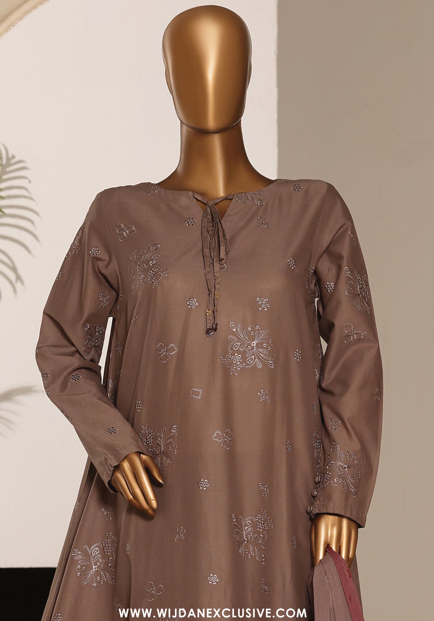 HZ Stitched Casuals Soft Embroidered Frock Collection – 2026 (D-02)