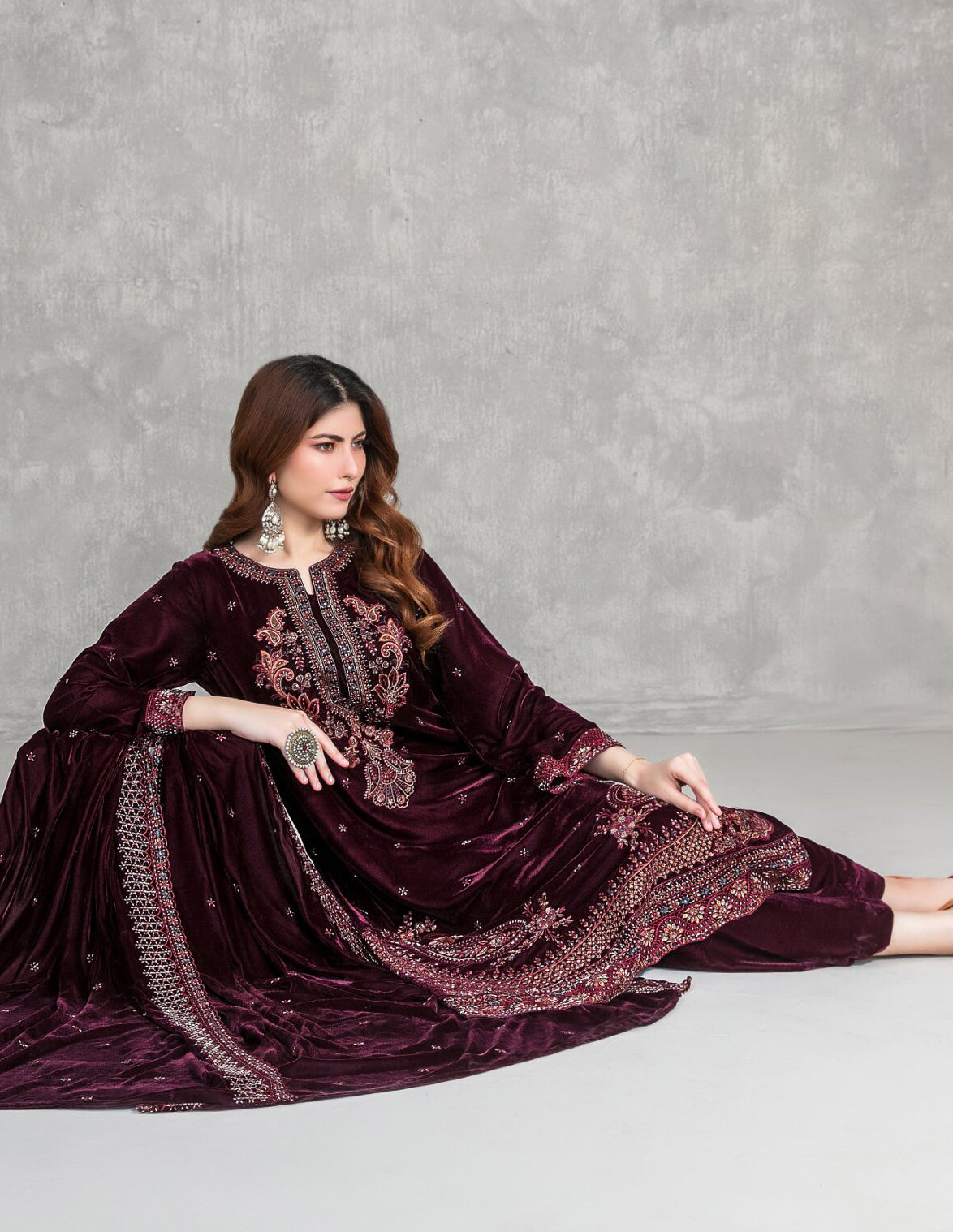 Sincera by Tawakkal | Unstitched Fancy Embroidered Velvet Collection - 2026 (D-5706)