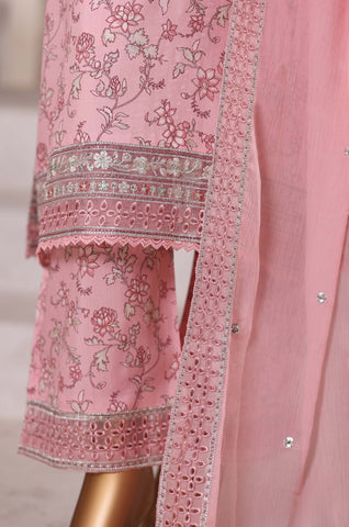 Sadabahar 3PC Stitched Luxury Embroidered Viscose Collection - 2025 (PINK)