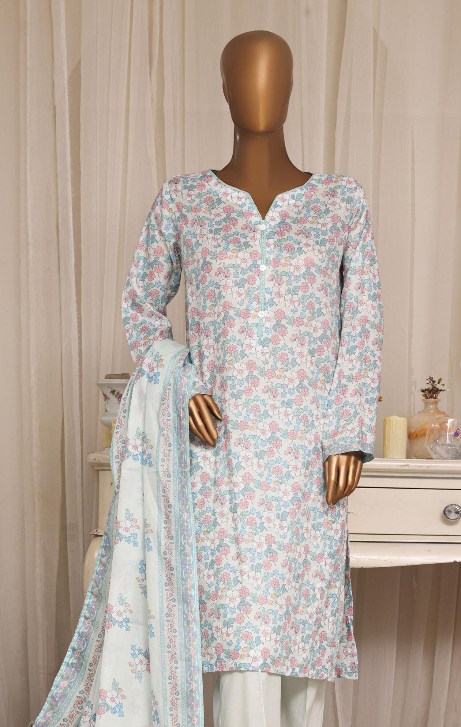 Daily Wear by HZ Textile | Stitched Printed Lawn Collection - 2026 (D-02)