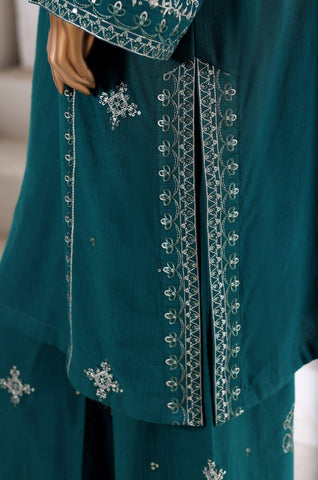 Sadabahar Vybe Stitched 2PC Co-Ords Winter Collection - 2025 (GREEN)