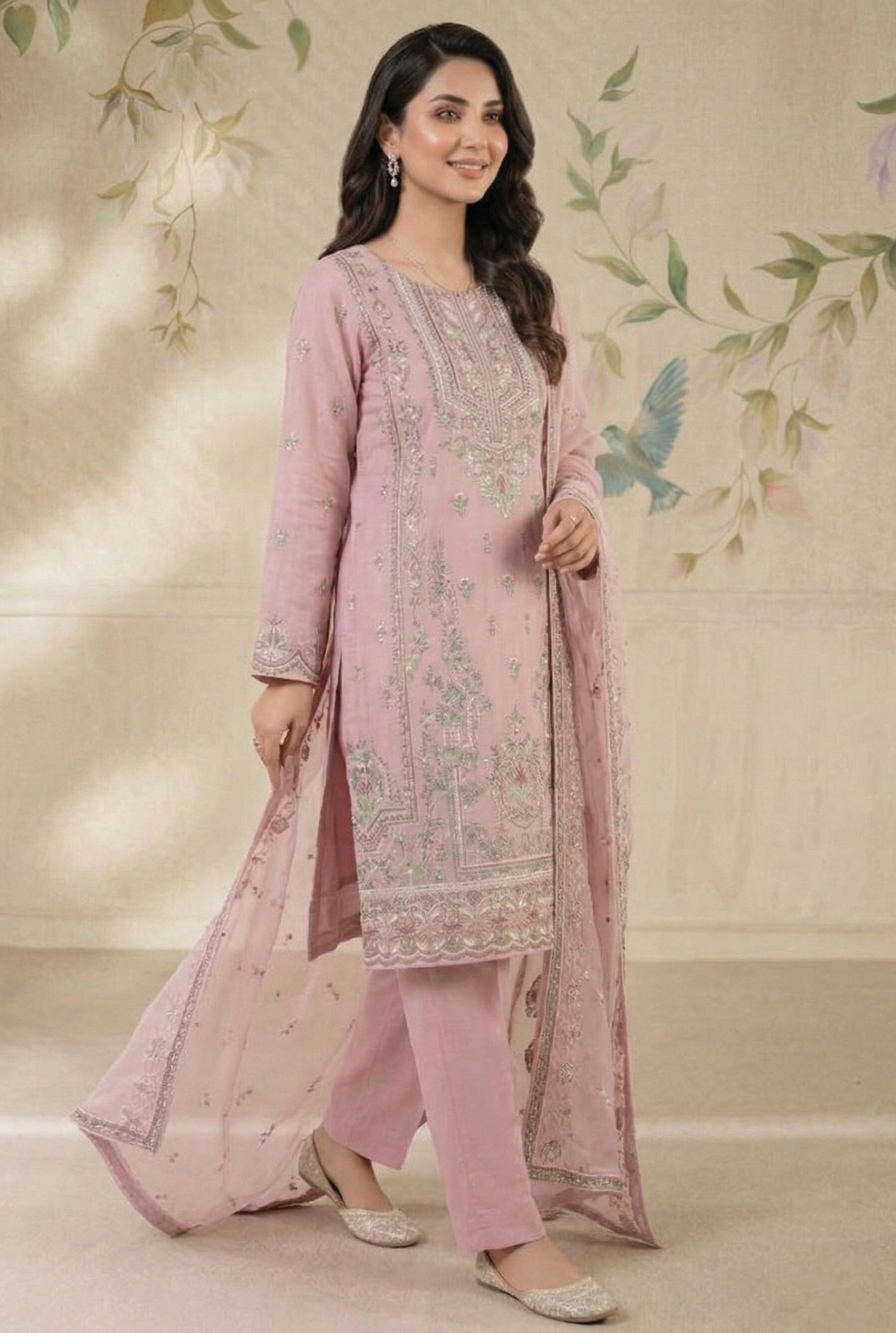 Dhamak by Wijdan | Unstitched Formal Premium Bana Dora Collection - 2026 (D-05)