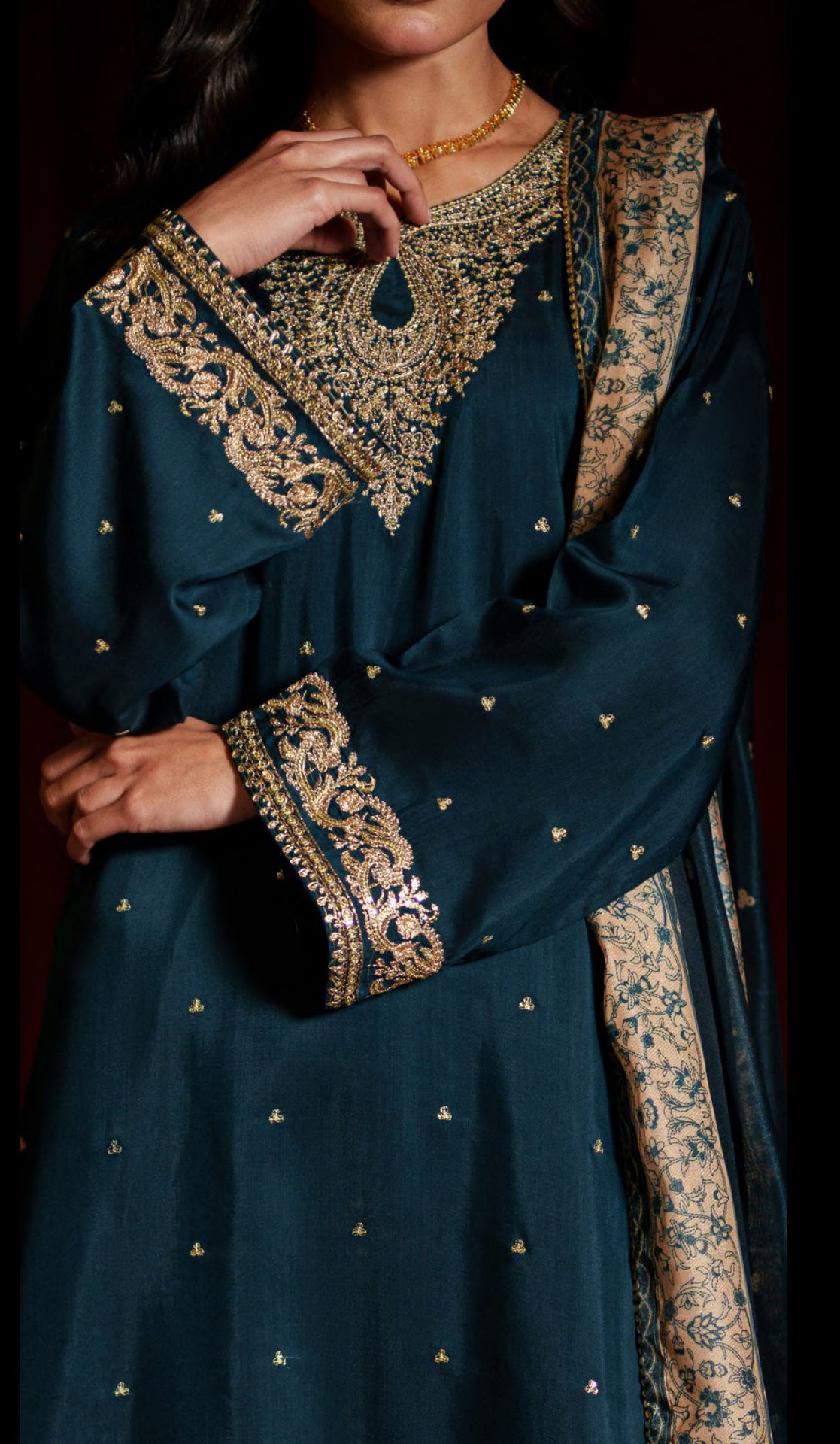 Elara by Casual Lite | Stitched Embroidered Viscose Silk Collection - 2026 (OPALINE)