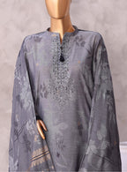 HZ Valencia Jacquard Embroidered Unstitched Lawn Collection - 2026 (VJE-7111)