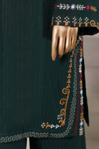 Sadabahar Stitched Luxury Dhanak with Palachi Shawl Collection - 2025 (GREEN)