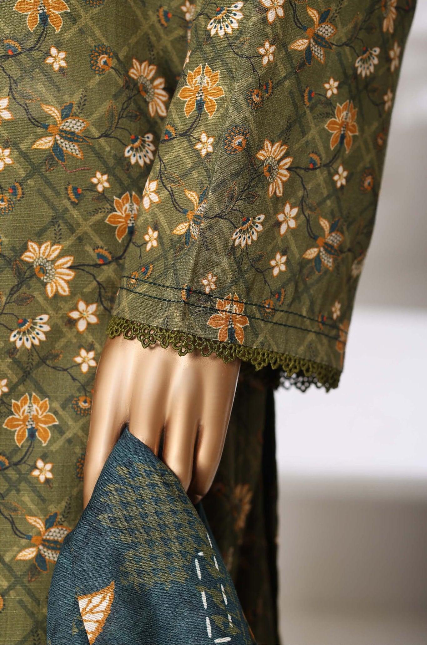 Sadabahar Stitched Printed Khaddar Vol-03 Collection - 2025 (MEHENDI)