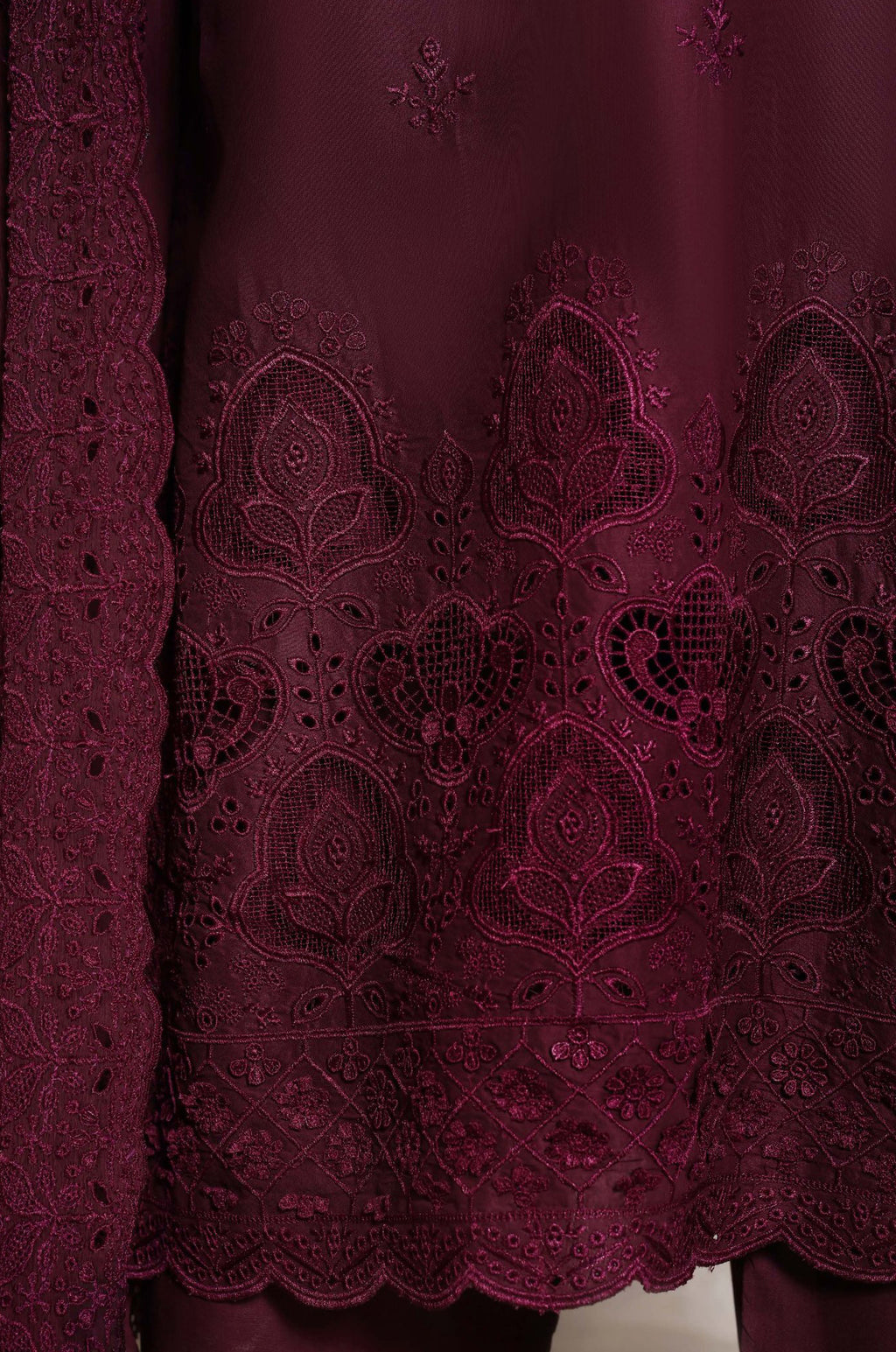 Sadabahar Chikankari Stitched Laser Work Vol-II Collection - 2026 (D-02)