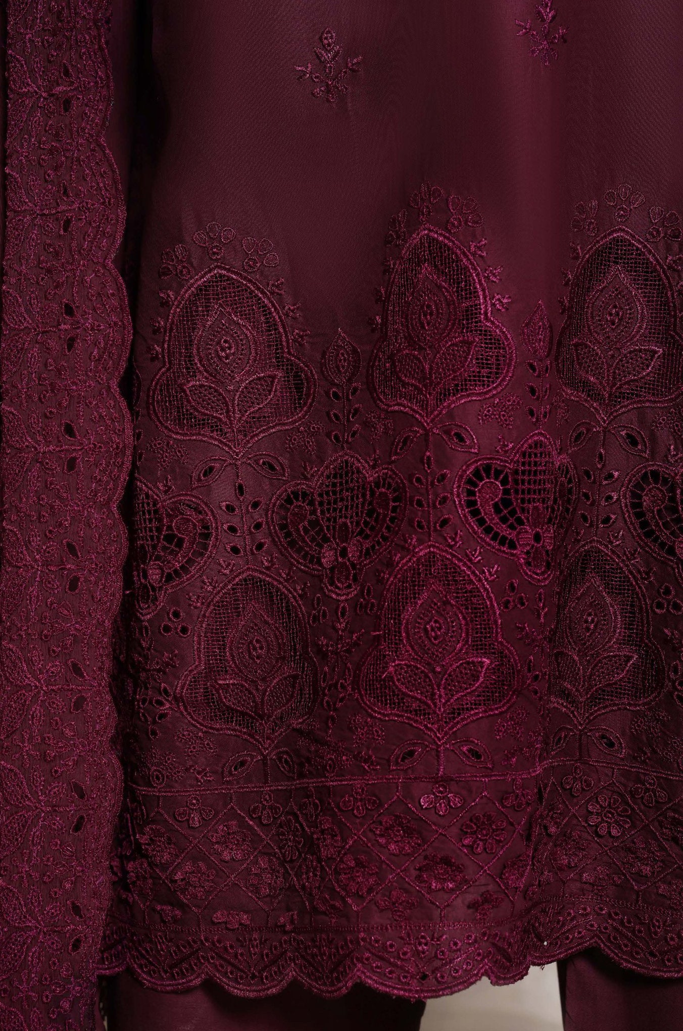 Sadabahar Chikankari Stitched Laser Work Vol-II Collection - 2026 (D-02)