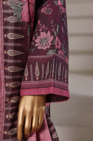 Sadabahar Stitched Printed Khaddar Shimmer Vol-II Collection - 2025 (PURPLE)