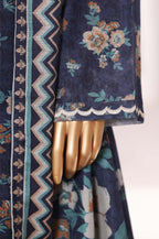 Sadabahar Stitched Khaddar Fall Embroidered Collection - 2025 (BLUE FLORAL)