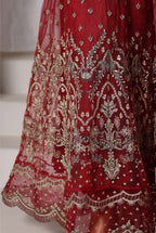 Mahpara by Sadabahar | Stitched Festive Formal Frock Collection - 2025 (RED)