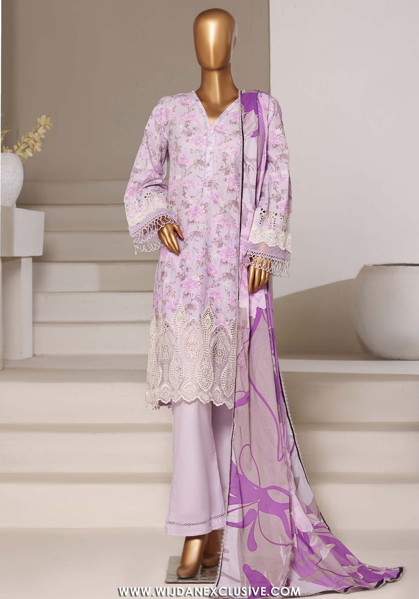 Sadabahar Stitched Laser Fusion Chikankari Vol-I Collection - 2026 SB26LF-02
